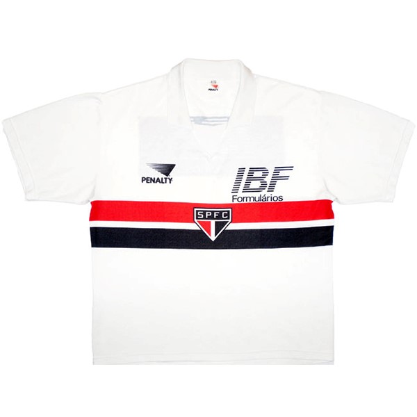 Thailandia Maglia Sao Paulo PENALTY Prima Retro 1991 Bianco